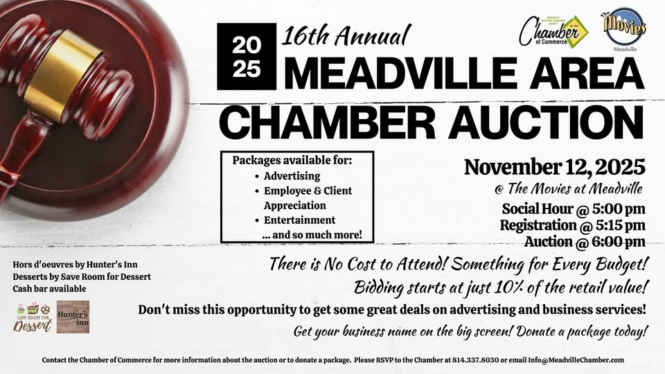 16th Annual Meadville Area Chamber Auction