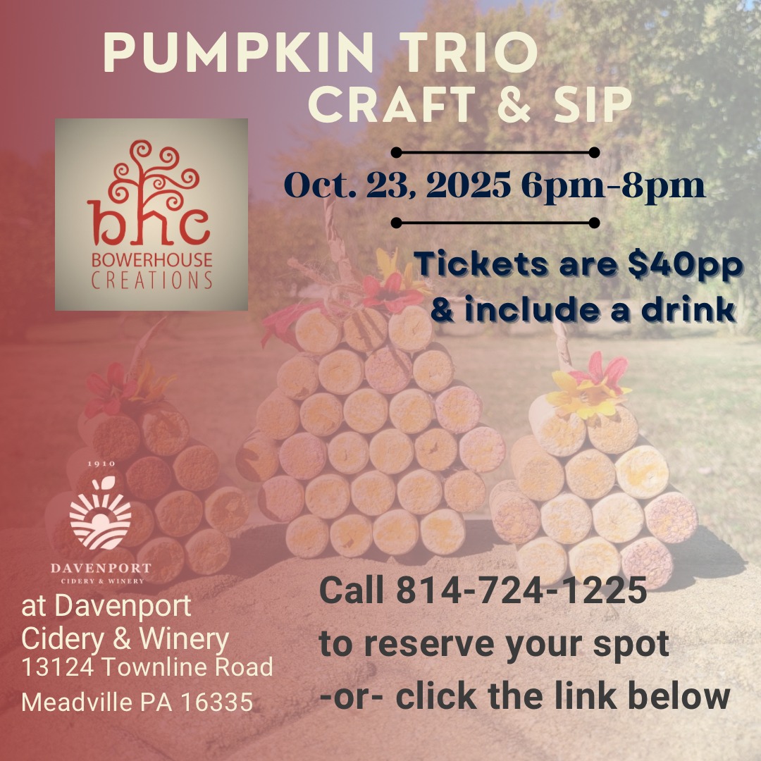 Pumpkin Trio Cork Art