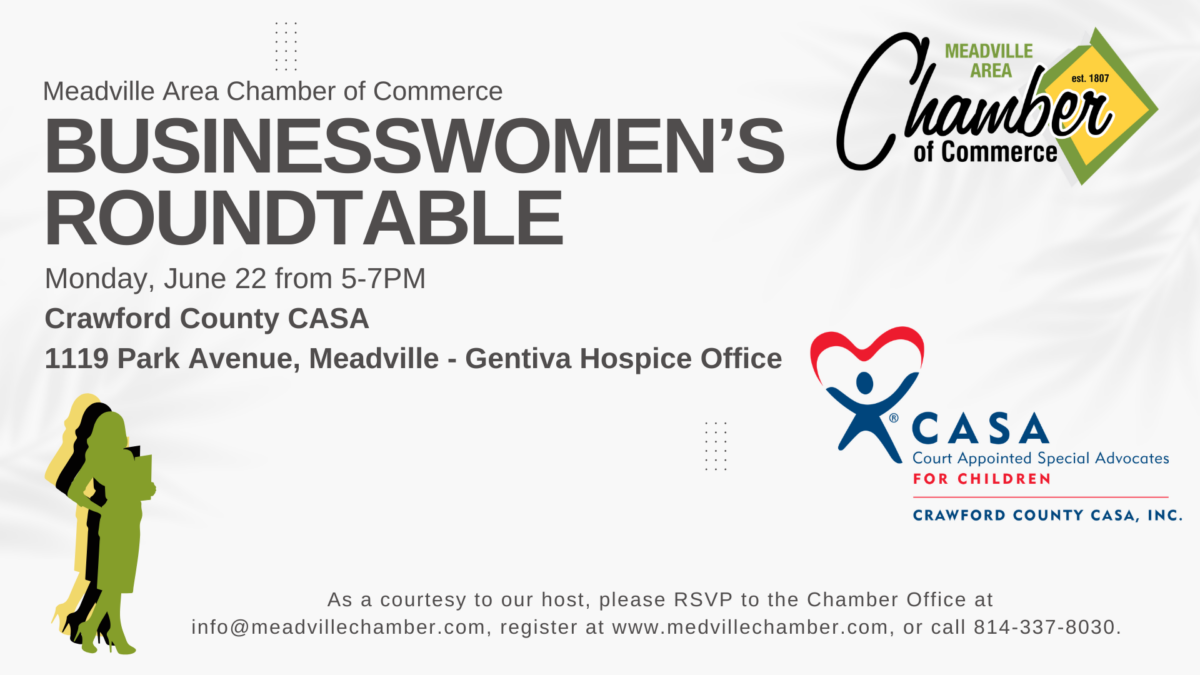 Meadville Chamber’s Businesswomen’s Roundtable with CASA