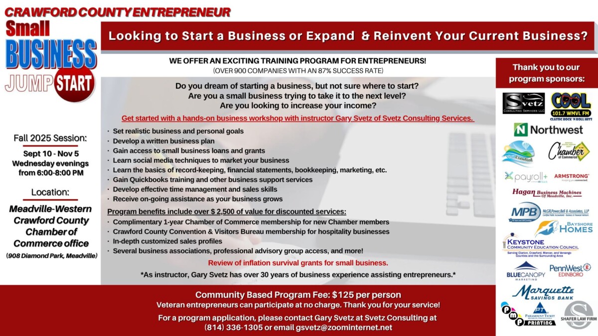 Small Business Jump Start: Fall 2025 Session