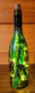 Lighted Evergreen Bottle