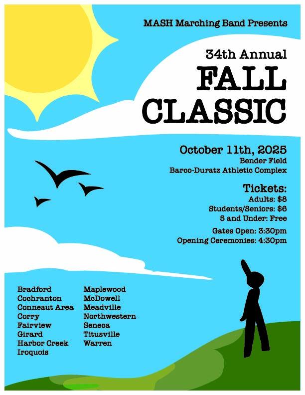 35th Annual Fall Classic – Meadville Marching Band Home Band Competition