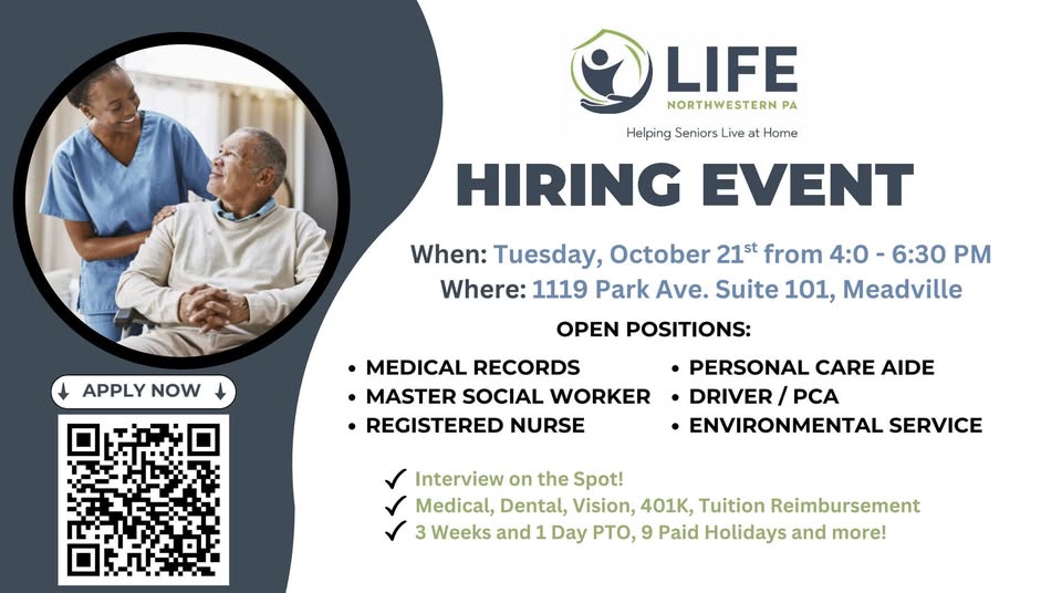 Meadville Life NWPA Hiring Event
