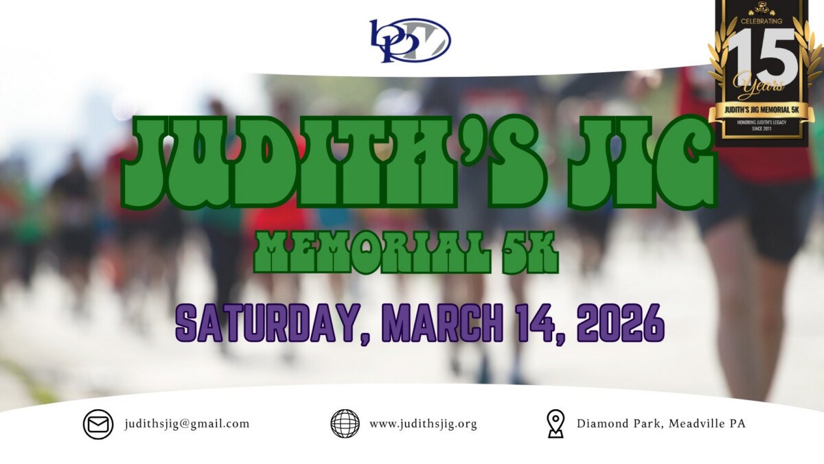 Judith’s Jig Memorial 5K Run/Walk 15th Anniversary