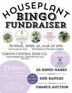 Houseplant Bingo Fundraiser