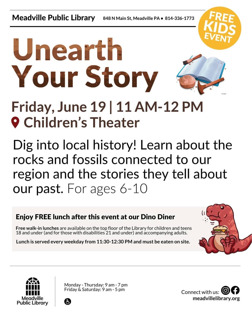 Unearth Your Story at the Meadville Public Library