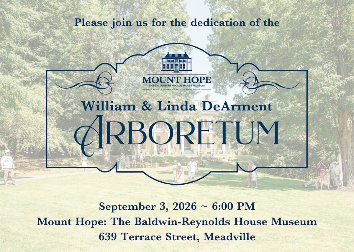 Dedication of the William and Linda DeArment Arboretum